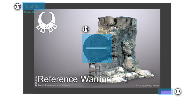 Image Viewer interface widgets 