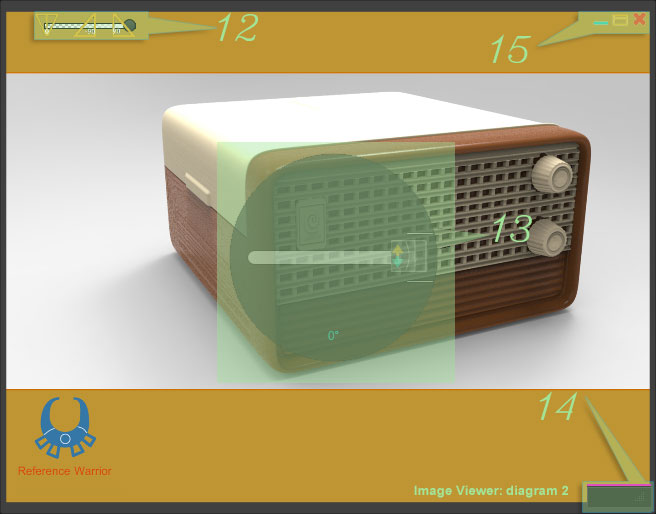 Image Viewer interface widgets 